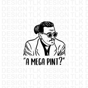 Johnny Depp mega pint svg png