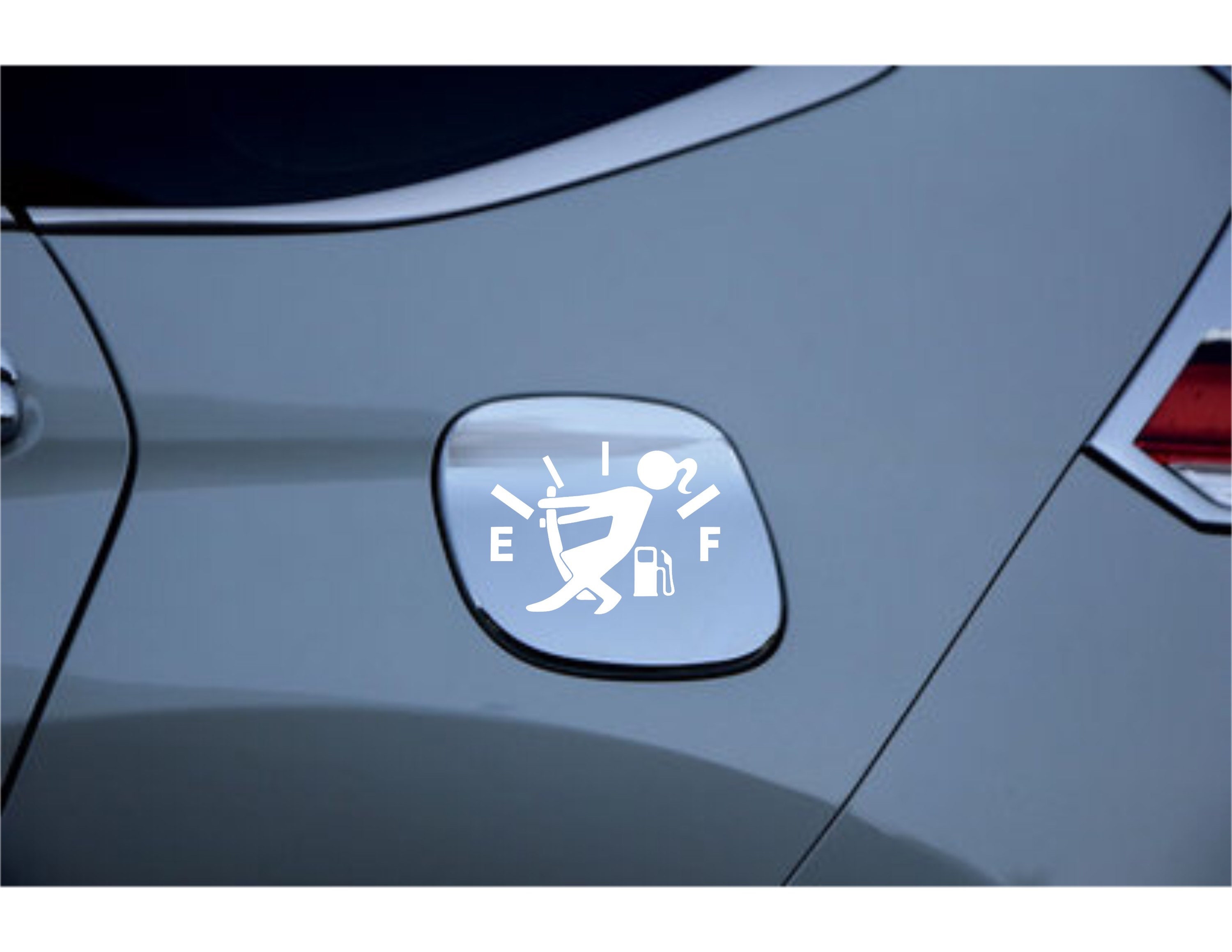 Car Decal Empty gas tank decal woman or man Etsy