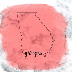 Georgia state outline svg