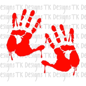Bloody hand svg