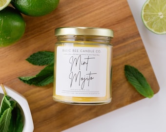 Mint Mojito Beeswax Candle