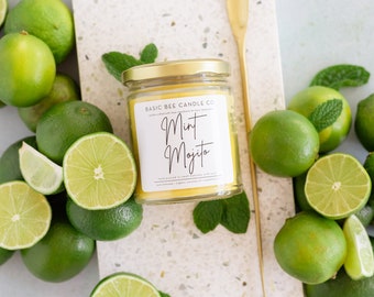 Mint Mojito Beeswax Candle