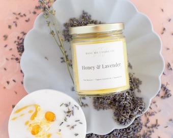 Honey & Lavender Beeswax Candle