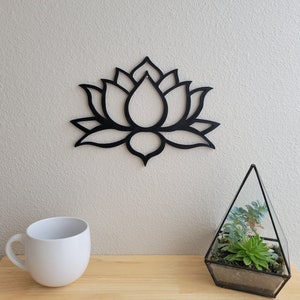 Lotus Wall Art | Lotus Flower | 3D Printed Lotus | Cute Home Decor | Cute Home Art | Nature Wall Art | Flower Wall Art | Nature Decor