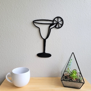 Margarita Glass Decor | Margarita Wall Art | Margarita Glass DecorWall Decor | Alcohol Wall Art | Bar Cart Art| Cute Home  |  Tequila Decor