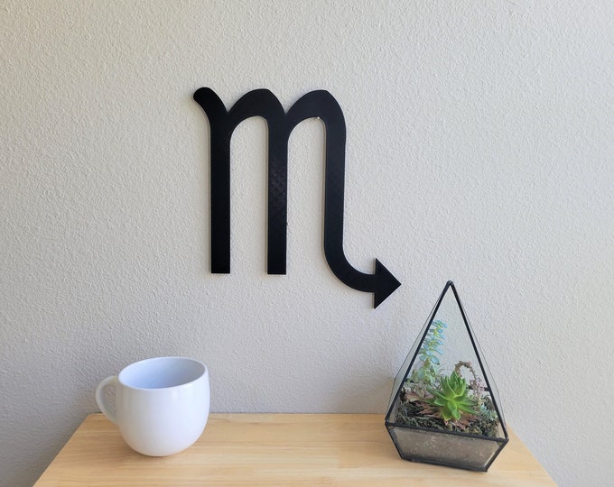 Scorpio Wall Art | Scorpio Sign | Horoscope Art | Zodiac Decor | Astrology Art | 3D Printed Wall Art | October Birthday | November Birthday