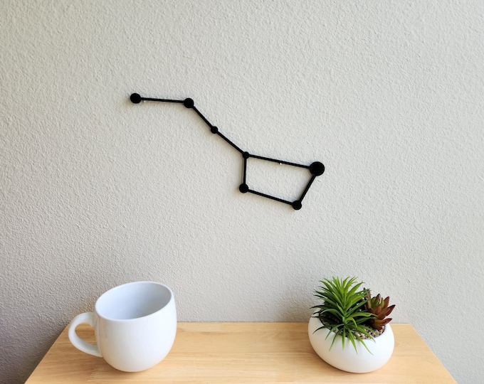 Big Dipper Constellation Wall Art | 3D Printed PLA Plastic