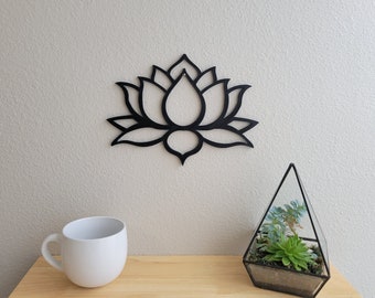 Lotus Wall Art | Lotus Flower | 3D Printed Lotus | Cute Home Decor | Cute Home Art | Nature Wall Art | Flower Wall Art | Nature Decor