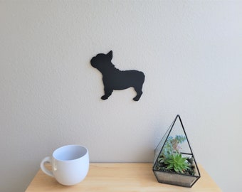 French Bulldog Side Wall Art | Frenchie Wall Art | French Bulldog Wall Decor | Frenchie Decor | Cute Animal Wall Decor | Dog Silhouette Art