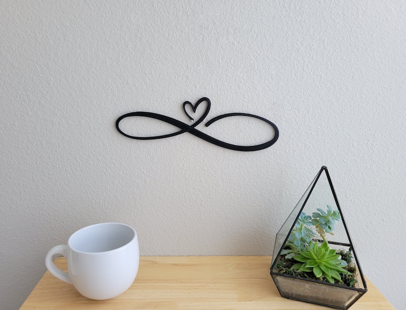 Infinity Heart Sign Infinity Wall Art Love Decor Forever Etsy Israel