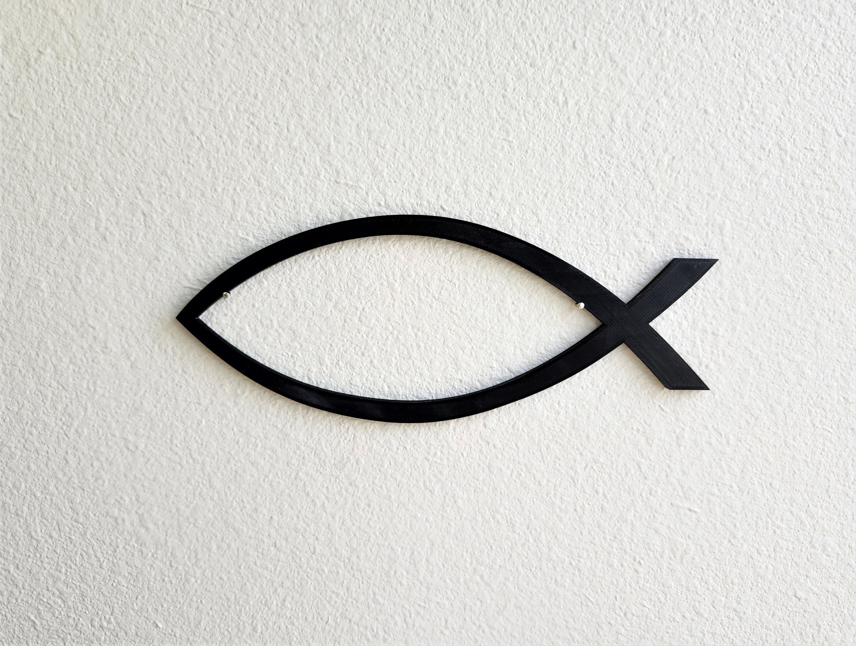 Catholic Fish Catholic Fish Wall Art | Christian Fish Decor | Catholic Wall Art ...
