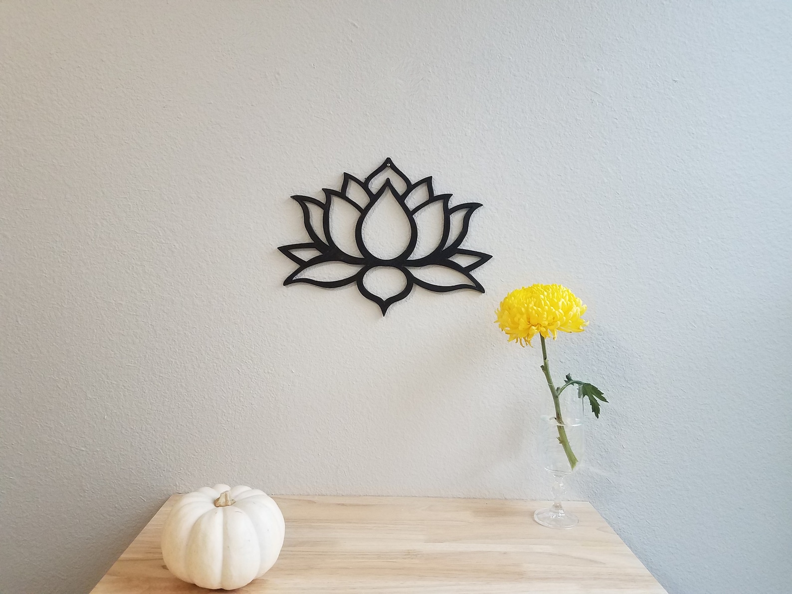 3D Printed Lotus Flower Wall Art | Modern Nature Decor - Etsy