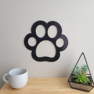 Paw Print Decor | Paw Print Wall Art | Paw Print Art | Dog Paw Print Wall Art | Paw Print Signs | Dog Paw Print | Paw Decor | 3D Print