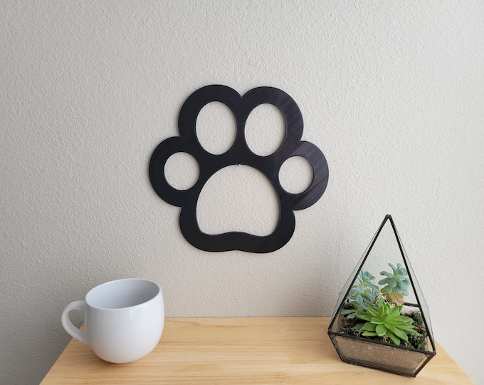Paw Print Decor | Paw Print Wall Art | Paw Print Art | Dog Paw Print Wall Art | Paw Print Signs | Dog Paw Print | Paw Decor | 3D Print