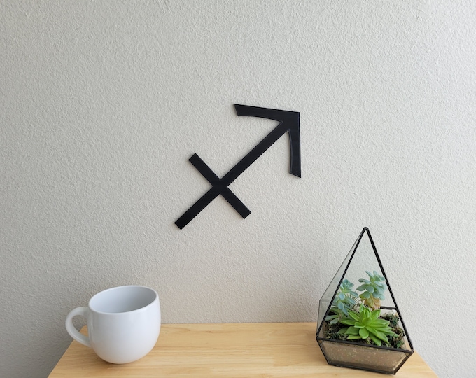 Sagittarius Zodiac Sign Wall Art | 3D Print Astrology Decor