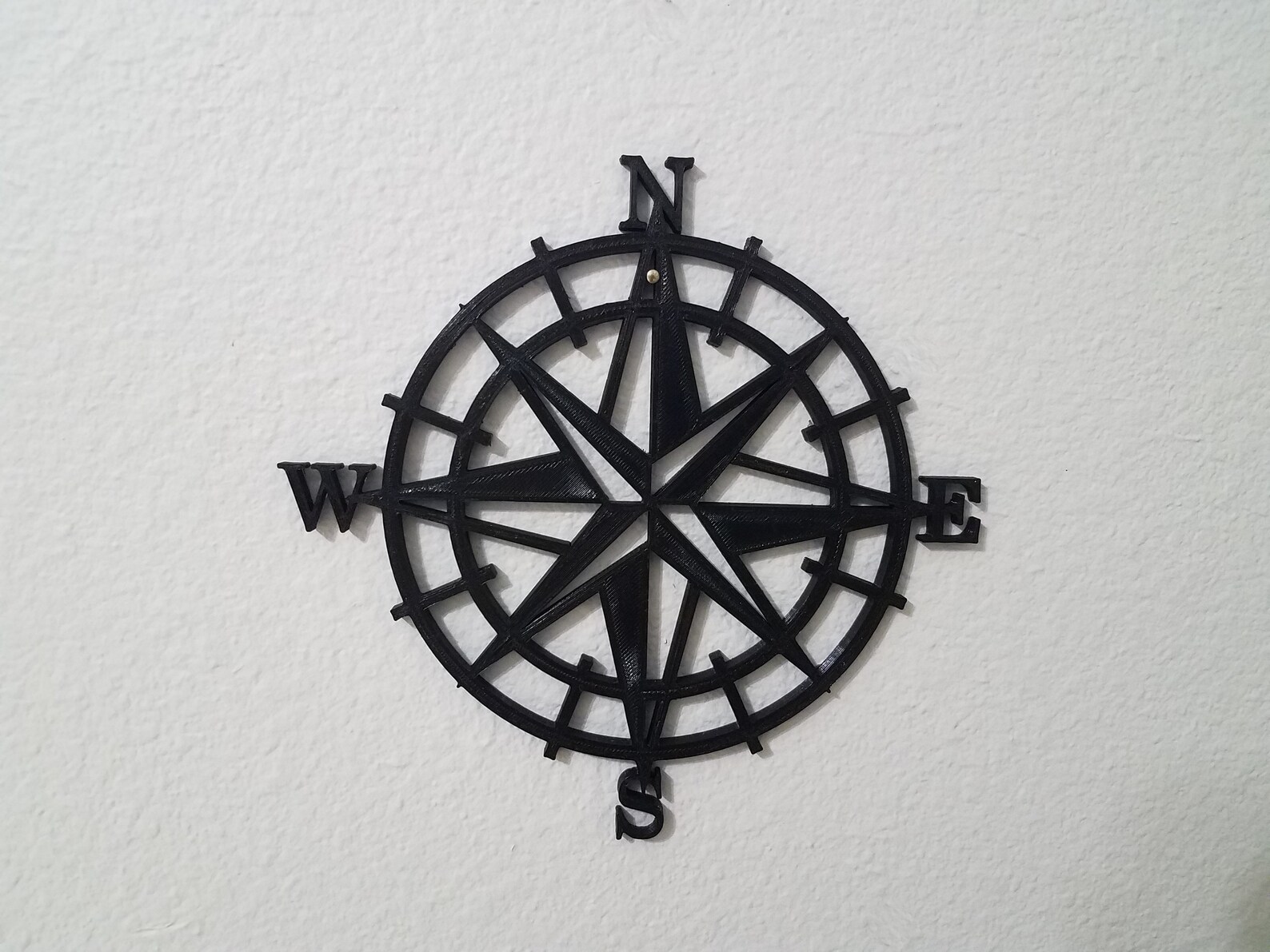 Nautical Compass Rose Wall Art Compass Rose Decor Compass Etsy