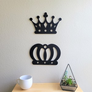 King and Queen Wall Art | King and Queen Decor | King Crown | Queen Crown | Crown Wall Art | His and Hers Wall Art | Couple Wall Art | 3D