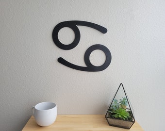 3D Printed Cancer Zodiac Sign Wall Art | June July Birthday Gift