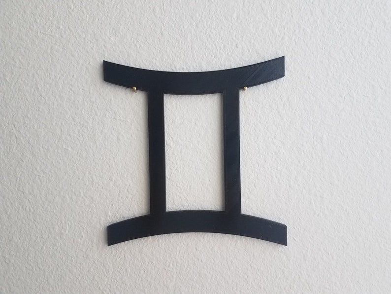 Decorazione murale con segno zodiacale dei Gemelli stampata in 3D immagine 4