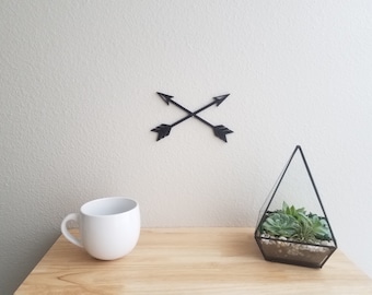 Crossed Arrows Wall Decor | Crossed Arrows Wall Art | Arrow Wall Art | Nature Home Decor | Nautical Signs | Arrows Wall Art | 3D Print