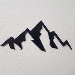 Mountain Range Wall Art | Mountain Silhouette | 3D Printed Mountain Range | Nature Wall Art | 3D Printing | Cute Home Decor | Nature Decor