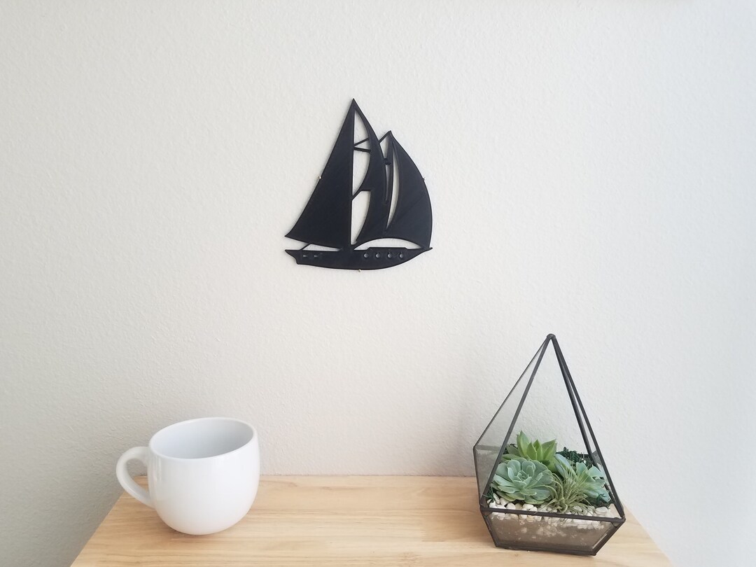 Sailboat Wall Decor | Nautical Home Decor | Sailboat Wall Art | 3D ...