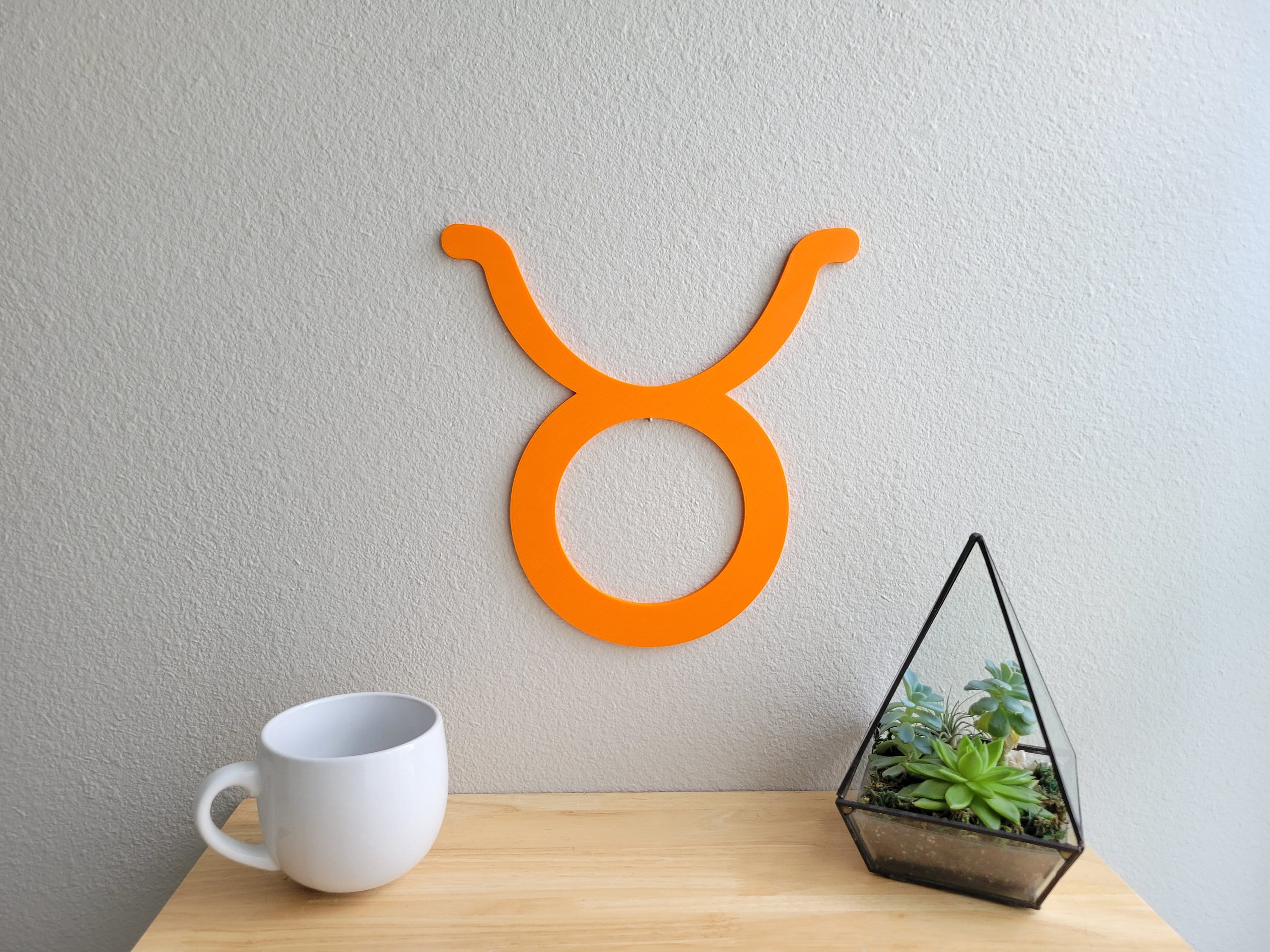 Taurus Wall Art Taurus Decor Zodiac Sign Horoscope Art Etsy