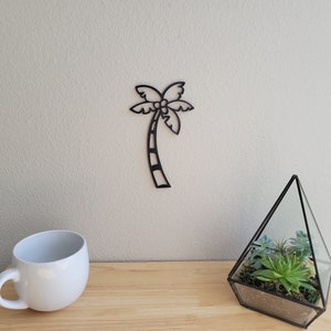 Palm Tree Wall Decor | Palm Tree Wall Art | Ocean Decor | Ocean Wall Art | Nautical Home Decor | Palm Trees | Nautical Wall Art | 3D Print
