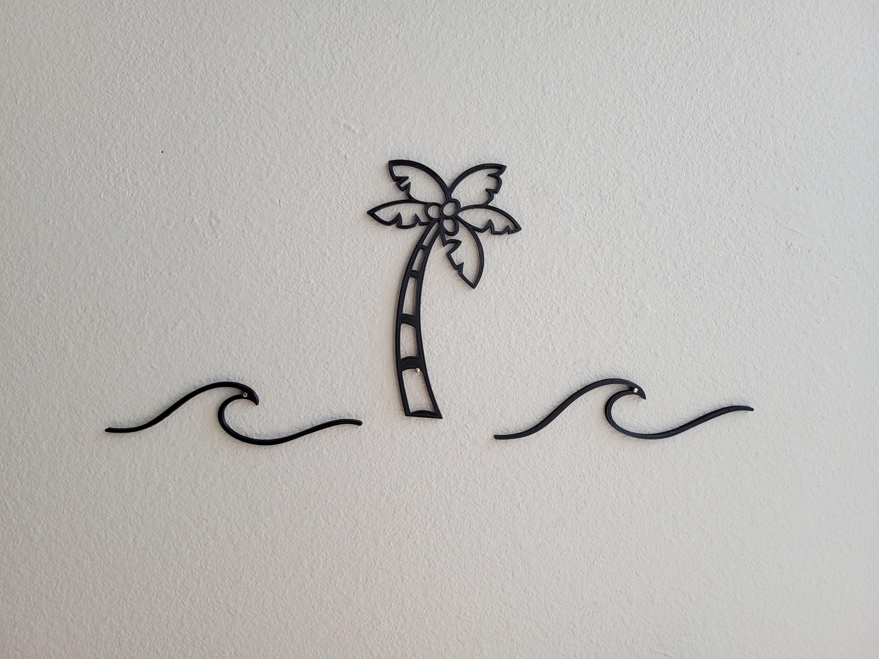Palm Tree Wall Decor Palm Tree Wall Art Ocean Decor Etsy