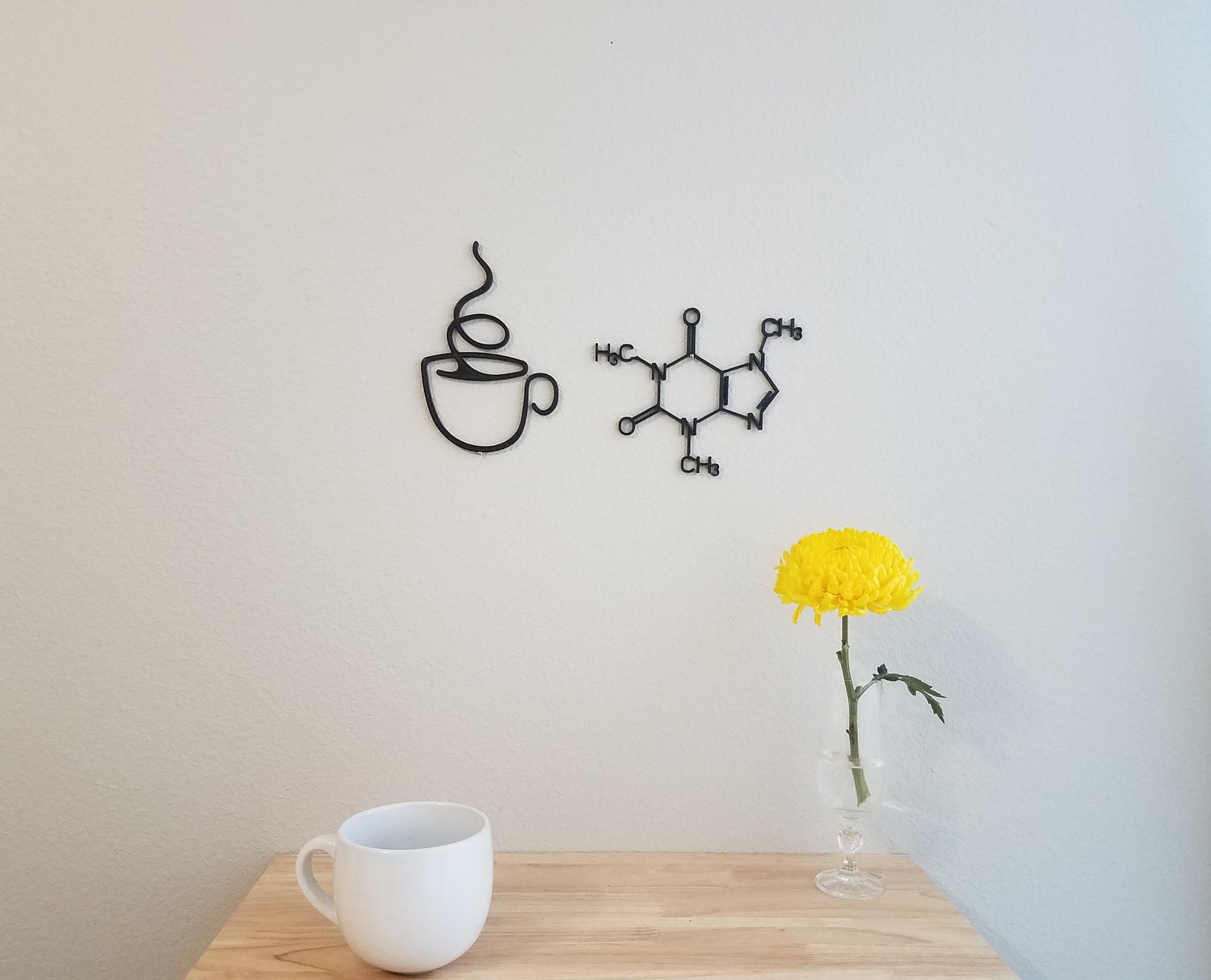 Caffeine Molecule Wall Decor Caffeine Molecule Wall Art | Etsy
