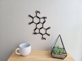 3D Printed Melanin Molecule Wall Art | Chemistry Decor