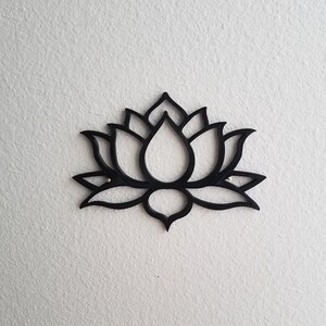 3D Printed Lotus Flower Wall Art | Modern Nature Decor - Etsy