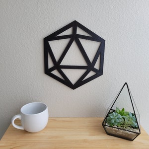 D20 Wall Art | Icosahedron Die Art | D20 Wall Decor |Dice Wall Art | Dice Wall Decor | Dungeons Wall Art | RPG Dice Set Art | Dungeons Decor