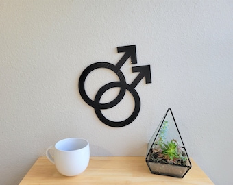 Gay Pride Sign Wall Art | 3D Printed PLA Decor