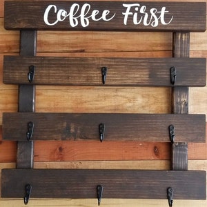 9 hook Coffee Rack