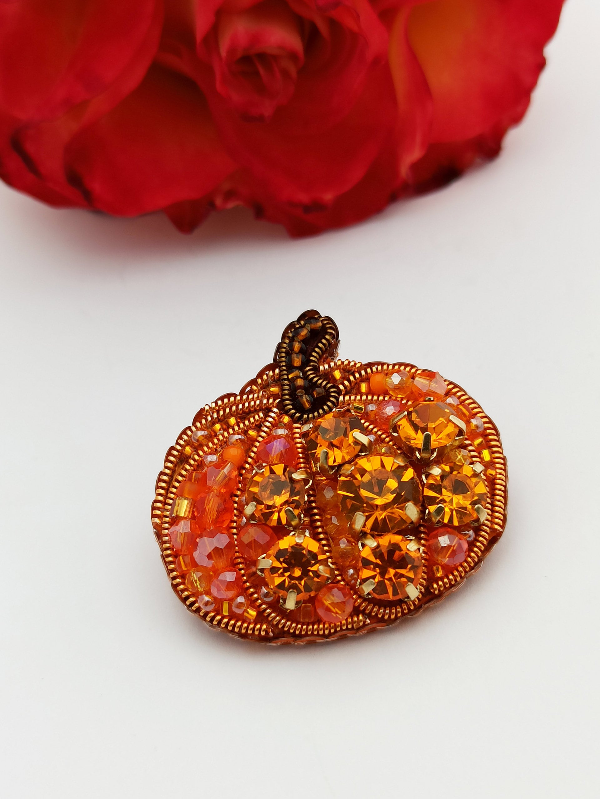 Halloween Pumpkin Brooch Halloween Gift Mini Pumpkin - Etsy