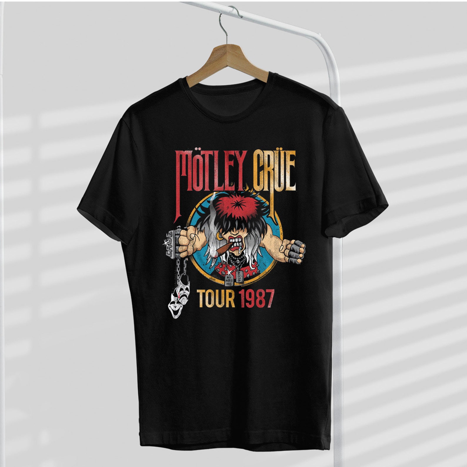 1987 Tour Motley Crue T-Shirt Mötley Crüe Band T-Shirt | Etsy