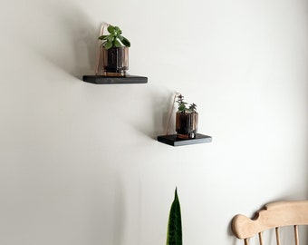 Mini Copper and Wood Shelf Set