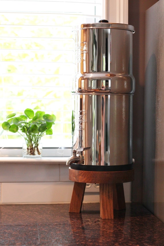 Wood Stand 6" Height Berkey Water Filter Compatible