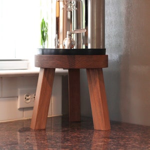 Tall Wood Stand 9&quot; Height Berkey Water Filter Compatible