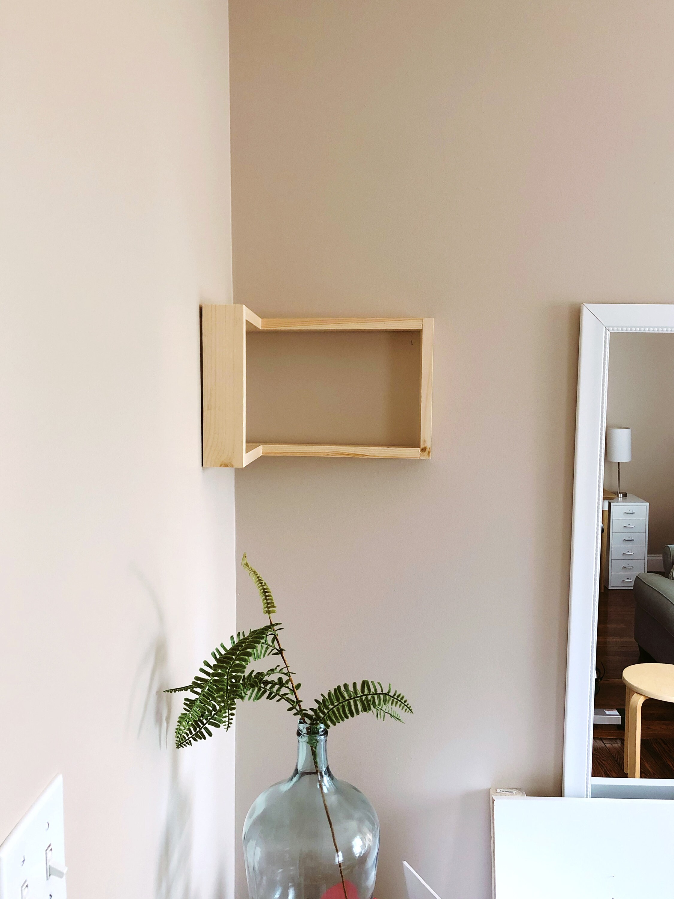 Decorative Corner Wall Shelf Handmade with Wood Etsy