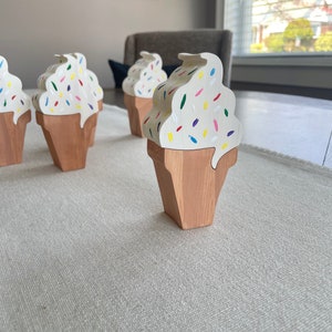 Holz Eistüte mit Streuseln | 2er Set