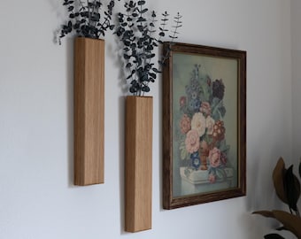 Slank eiken wandvak van 12 inch met bewaarde eucalyptus