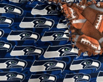 Mantas de forro polar - NFL, Equipos deportivos, Seattle Seahawks, Manta para regazo/colocación, Mantas sin costuras ni nudos