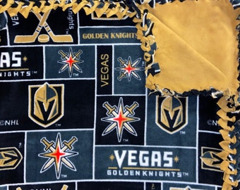 Mantas de vellón - NHL, Vegas Golden Knights, Hockey, Mantas para el regazo/tirar, Mantas sin costuras