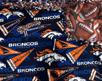 Mantas de forro polar - NFL, Equipos deportivos, Denver Broncos, Manta para regazo/colocación, Mantas sin costuras ni nudos