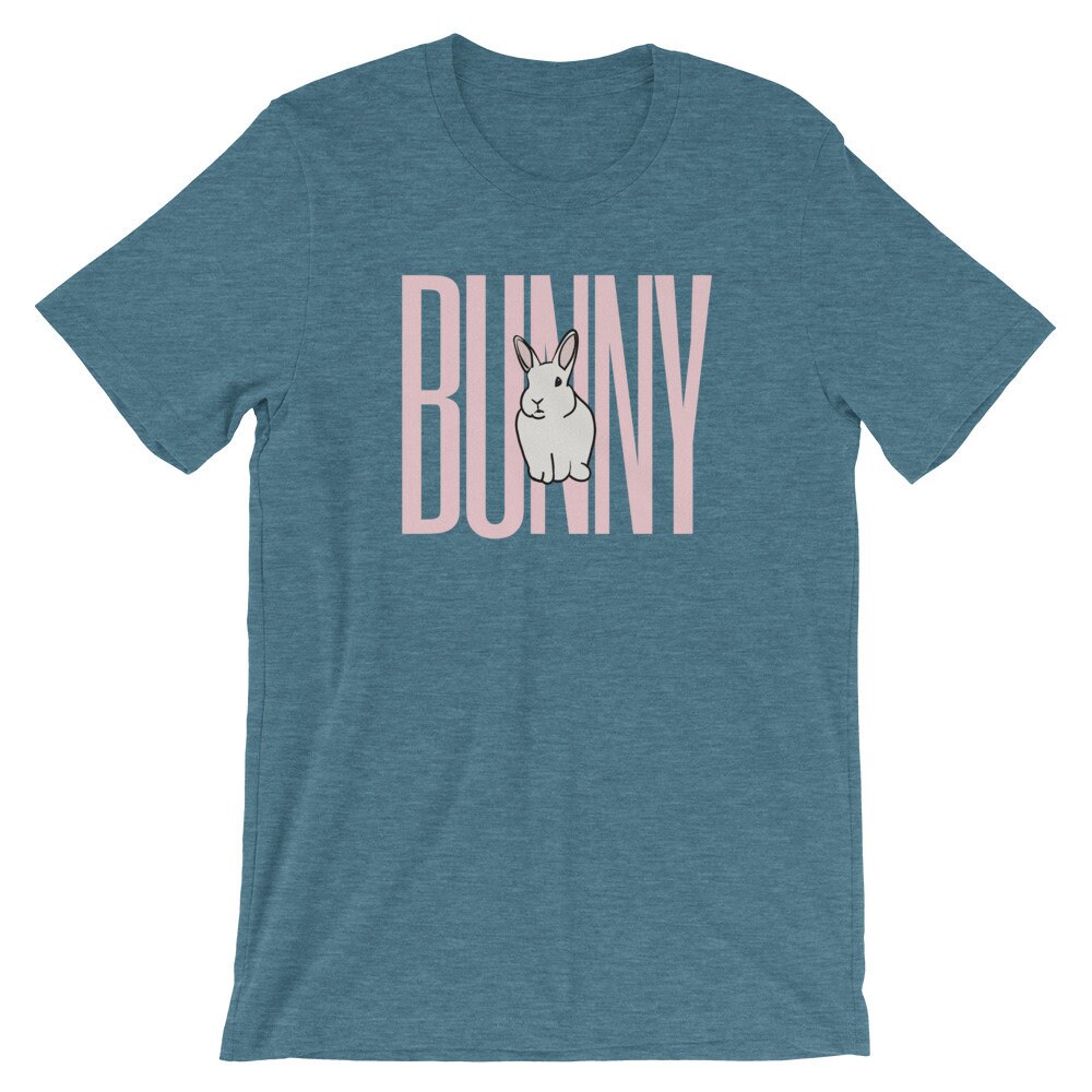 Bold Letter Bunny Tee T-shirt Tee Shirt Unisex Bunny | Etsy