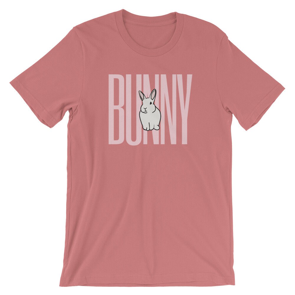 Bold Letter Bunny Tee T-shirt Tee Shirt Unisex Bunny | Etsy