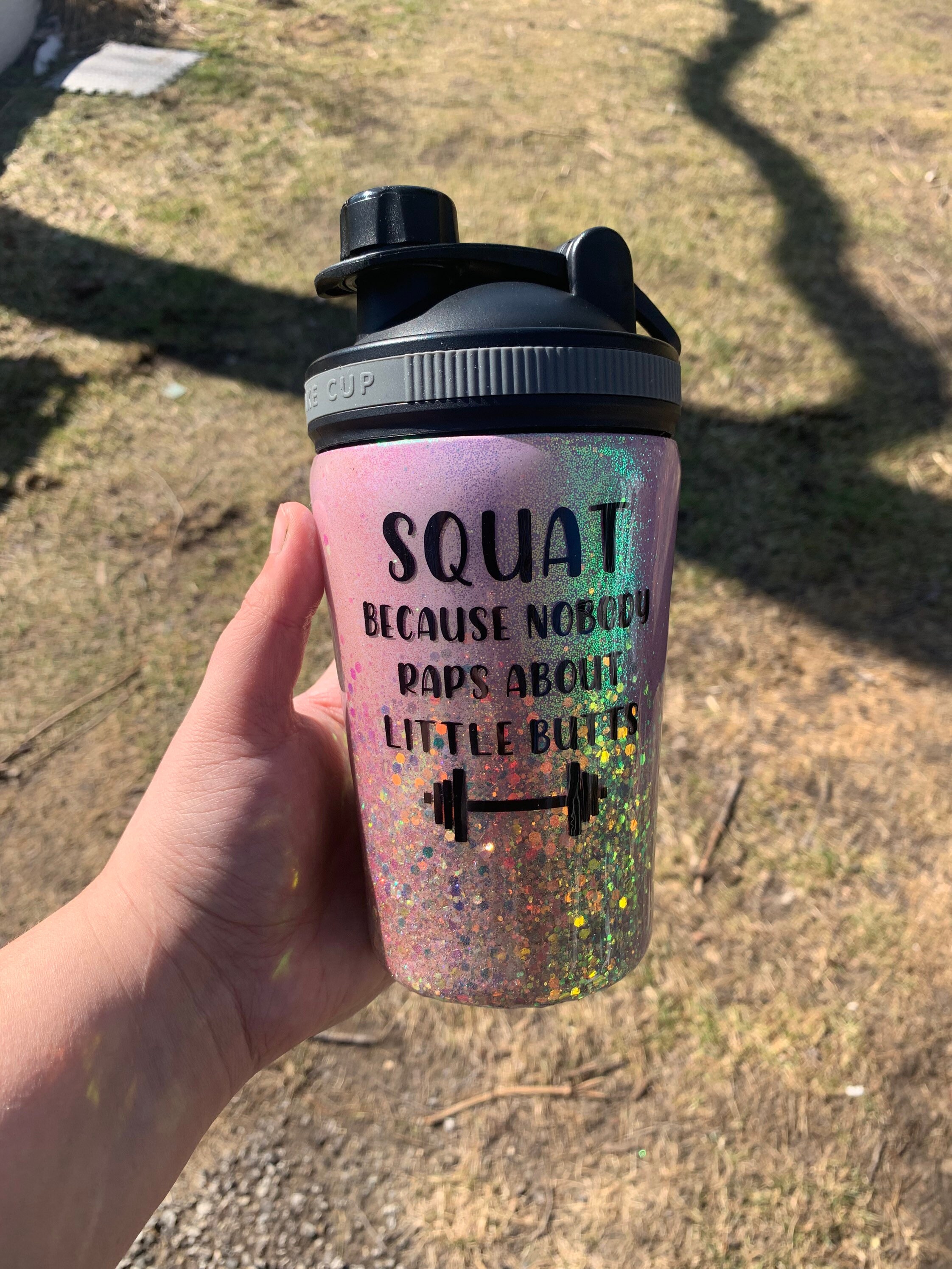 Workout Shaker Bottle Tumbler Etsy