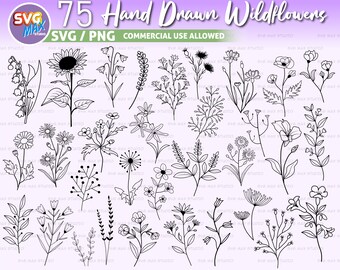 Free Free Flower Line Svg SVG PNG EPS DXF File